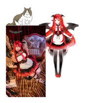 (March 8 Alliance)Oriental project pleated hell little devil cos dress cosplay