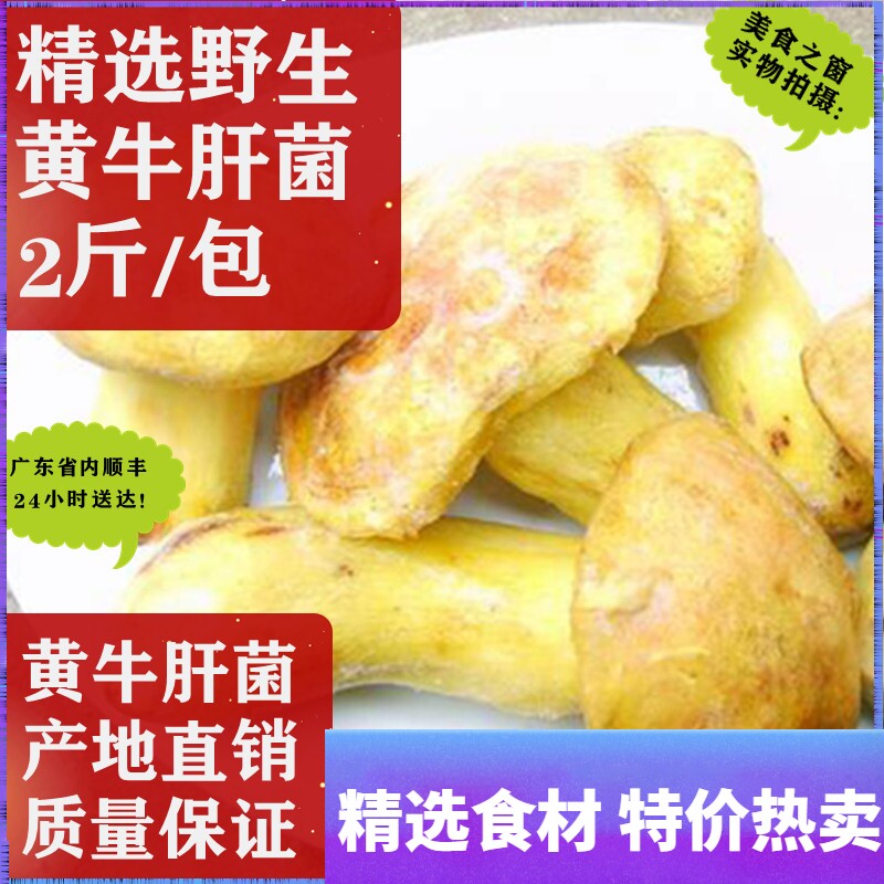Boletus dining room ingredients Yunnan Boletus 1kg fresh frozen wild yellow Boletus white onion see hand Green 2kg bag