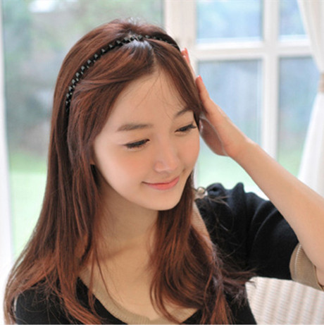 Korean temperament hair ornaments Candy color high elastic wavy hair band Hair clip Hair band Unisex styling hair band