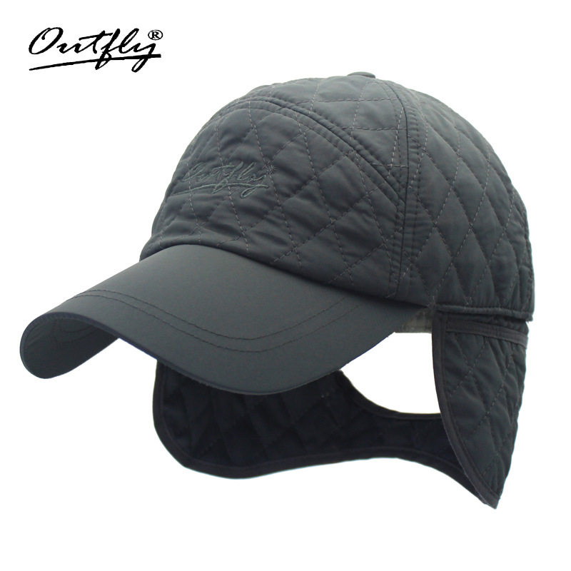 2020 new men's and women's ear protection warm hat dual-purpose quilted cotton windproof and cold-proof cap for the elderly in autumn and winter outdoors