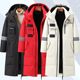 2023 Winter New Down Jacket Men's Medium Long Hooded Over the Knee Large Size Thickened Warm Jacket Trendy Brand for Young Students