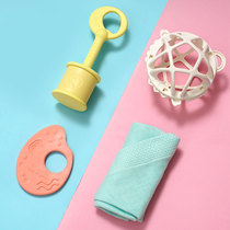 Japan imports people rice tooth gum baby safety rocking bell color building block over home newborn baby gift box