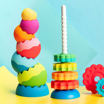 Think tank turns to turret torsion ball building blocks tumblle 1 year old baby baby hands-on set of toys Fat Brain