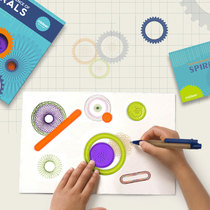 Mideer Miraffe Child 100 Variewan Flower Ruler Magic Suit Humbling 3456-year-old Multi-functional creative drawing template