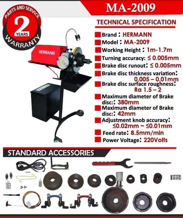 Kevin MA2009 Stepless Variable Speed Disc Grinder Disc MAchine Brake Disc Repair MAchine Brake Disc Disc Disc Grinder