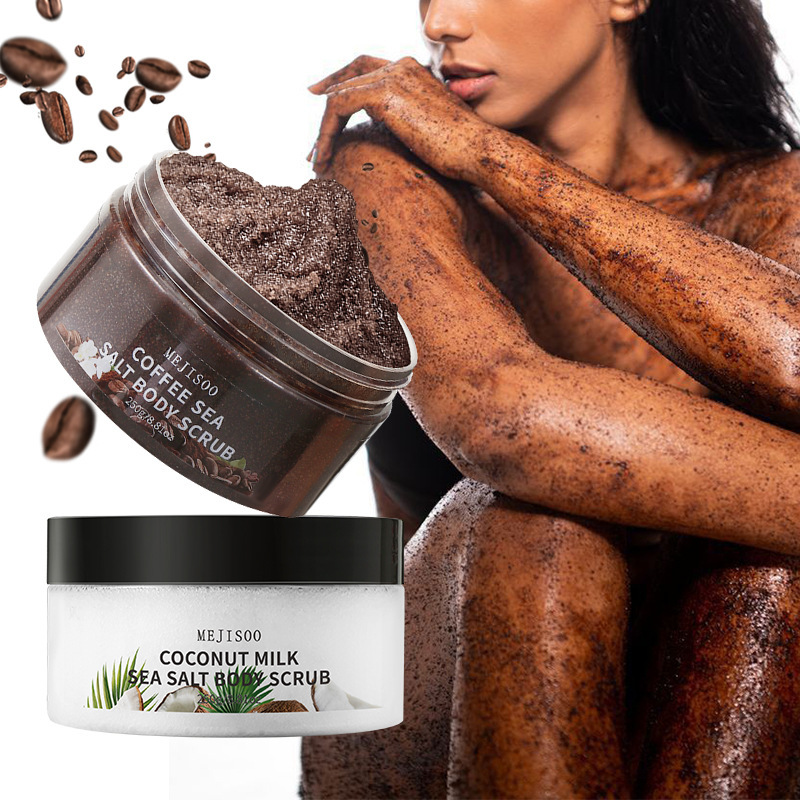 Coffee Body Scrub, Sea Salt Exfoliating Coconut Scrub Exfoliation