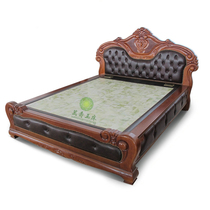 Double temperature dual control solid wood jade bed heating bedroom electric bed Jade Kang electric jade bed board 006