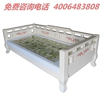 Fuqi digital display jade bed electric bed solid wood Luohan bed solid wood bed heating sofa bed living room bag installation