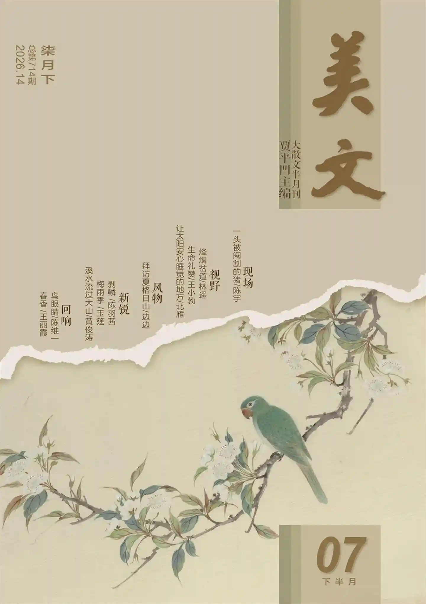 《美文》2026年第14期全彩精校PDF杂志下载