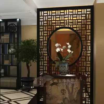 Chinese classical living room cubicle porch carved board density board dining room board board decorative