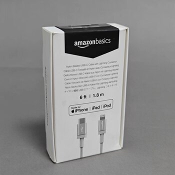 Amazonbasics Data Cable Lingning Interface Mfi Certified Charging Cable Fast Charging Cable