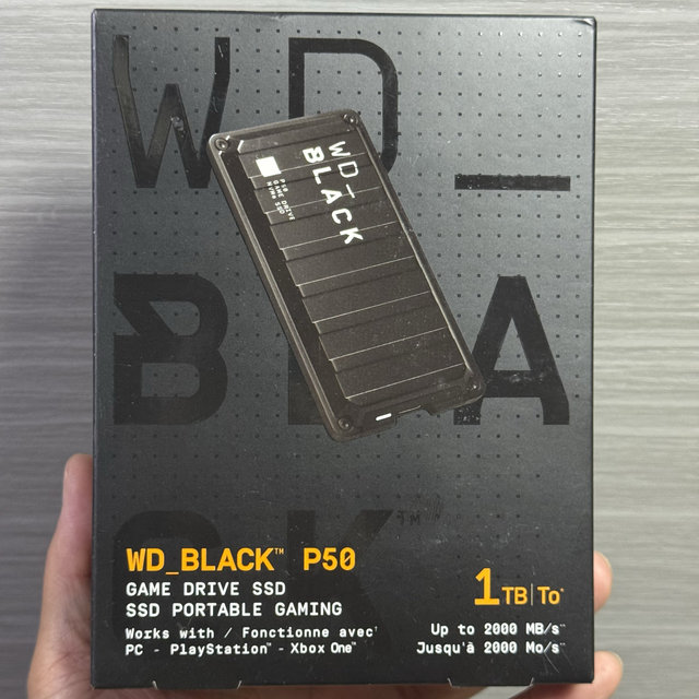 Chinese Version Wd/Western Digital P40 P50 D30 1t 2t Mobile Solid State Drive Game Disk Ssd