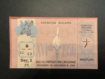 A0047 1956 Wrestling Tickets for the Summer Olympics in Melbourne Australia