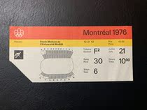 M03-2 1976 Olympic hockey tickets for the Summer Olympics in Montreal Canada
