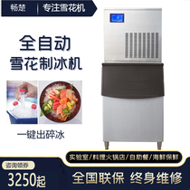 Bestu 200kg Fire Boiler Store Large Yield Snowflake Ice Maker Fully Automatic Catering Swing Tray Refreshing with granular crushed ice