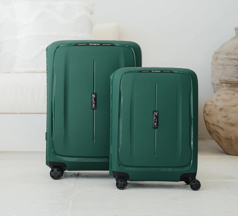 European Genuine Samsonite Essens Km0 Trolley Suitcase with Lock and Silent Universal Wheels for Travel 20/25/ 28inch