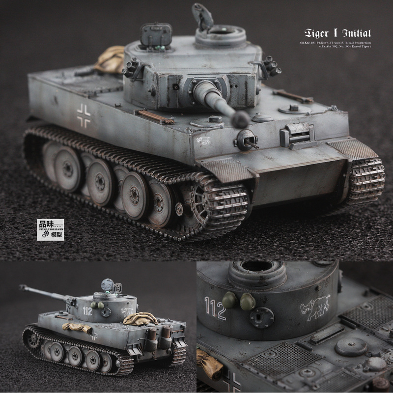 Quenched Model 1/72 German Tiger Heavy Tank Early Model No. 112 Leningrad Bald Tiger Quenched Model 1/72 German Tiger Heavy Tank Early Model No. 112 Leningrad Bald Tiger