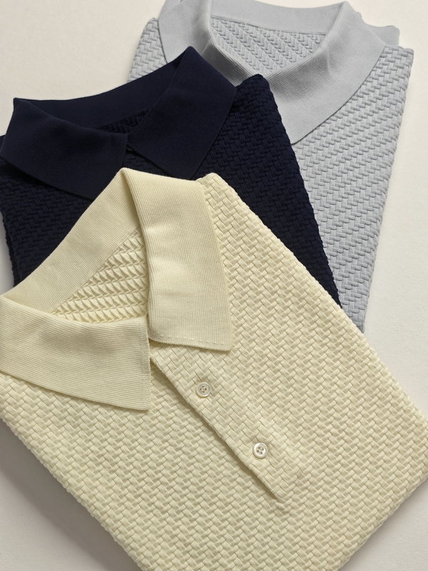 King Series Cotton Knit Polo, as Comfortable as Island Cotton, Luxury Long-Staple Cotton, Trama 3D Woven Texture