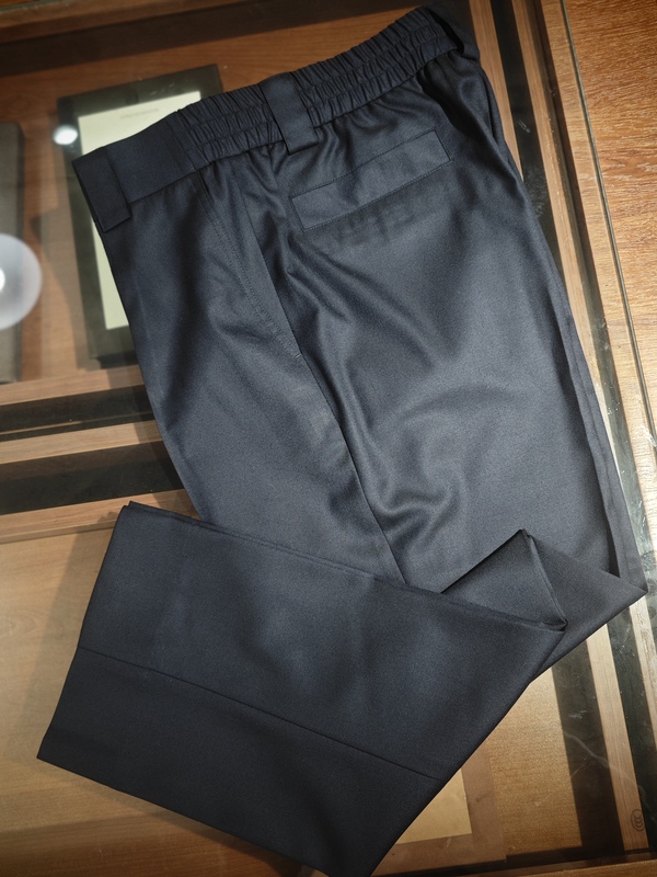Reinga Wide-Leg Straight Pants 15 Micron Gold Wool Casual Pants British Harrison 160 Count