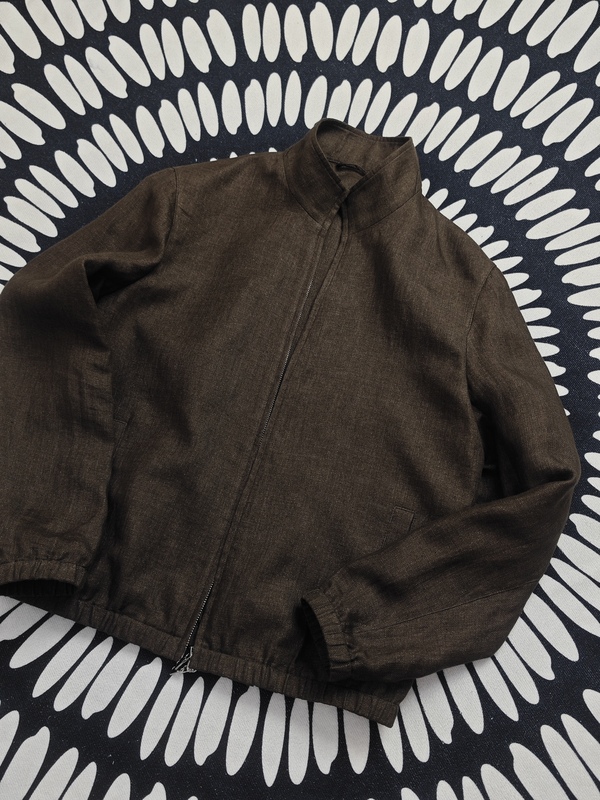 Lp Linen Bomber Jacket, King of Linen Solbiati Seasonal Limited Edition Linen Flight Jacket