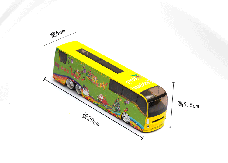 Игрушка 1 50 圣诞节礼物 旅行巴士合金公交模型回力声光儿童玩具车包邮 OTHER