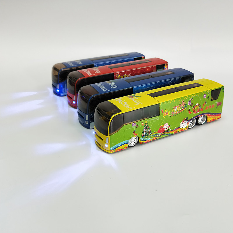 Игрушка 1 50 圣诞节礼物 旅行巴士合金公交模型回力声光儿童玩具车包邮 OTHER