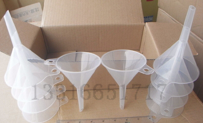 90mm 下口10mm 塑料漏斗 胶漏斗 三角漏斗 分液漏斗油漏 进口PP料