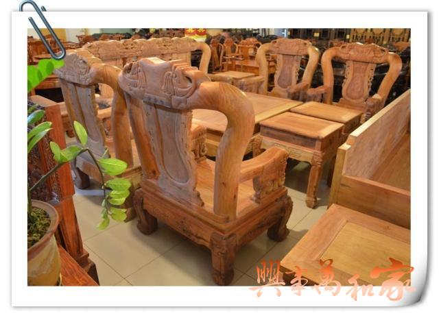 Mahogany Furniture/Burmese Rosewood/Warring States Elephant Sofa Ten-Piece Set/ 12cm Raw Polished Thickened White Embryo in Stock