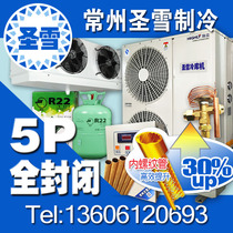 Cold storage all-in-one unit 5-horse round fully enclosed cold storage refrigerator food fruits and vegetables refrigerated and frozen full set
