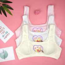 Childrens underwear Female bra Hair Incubation Period 10-12 Year Old Girl Vest Harness Bra Vest With Chest Pad Mid Mold Cup