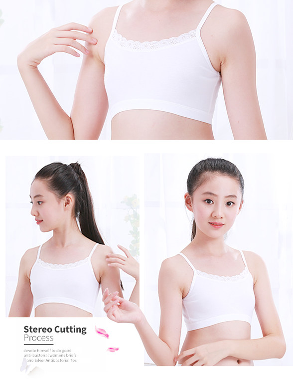 Girls' Small Vest Students' Underwear Developmental Age 9-12 Years Old  Girls' Tube Top Children's Bra Girls' Cotton Suit -  - Buy China  shop at Wholesale Price By Online English Taobao Agent