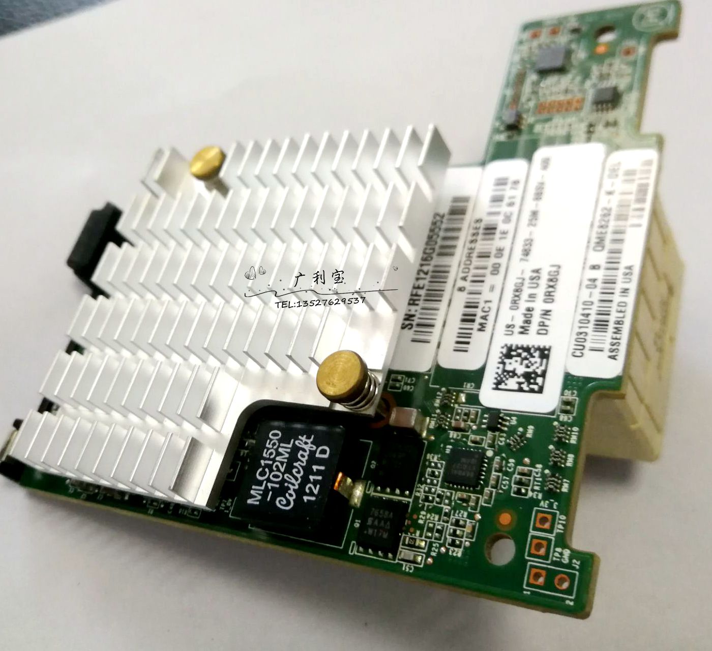 DELL RX8GJ Qlogic QME8262-K DP 10GB Optical fiber network card module M620 M820