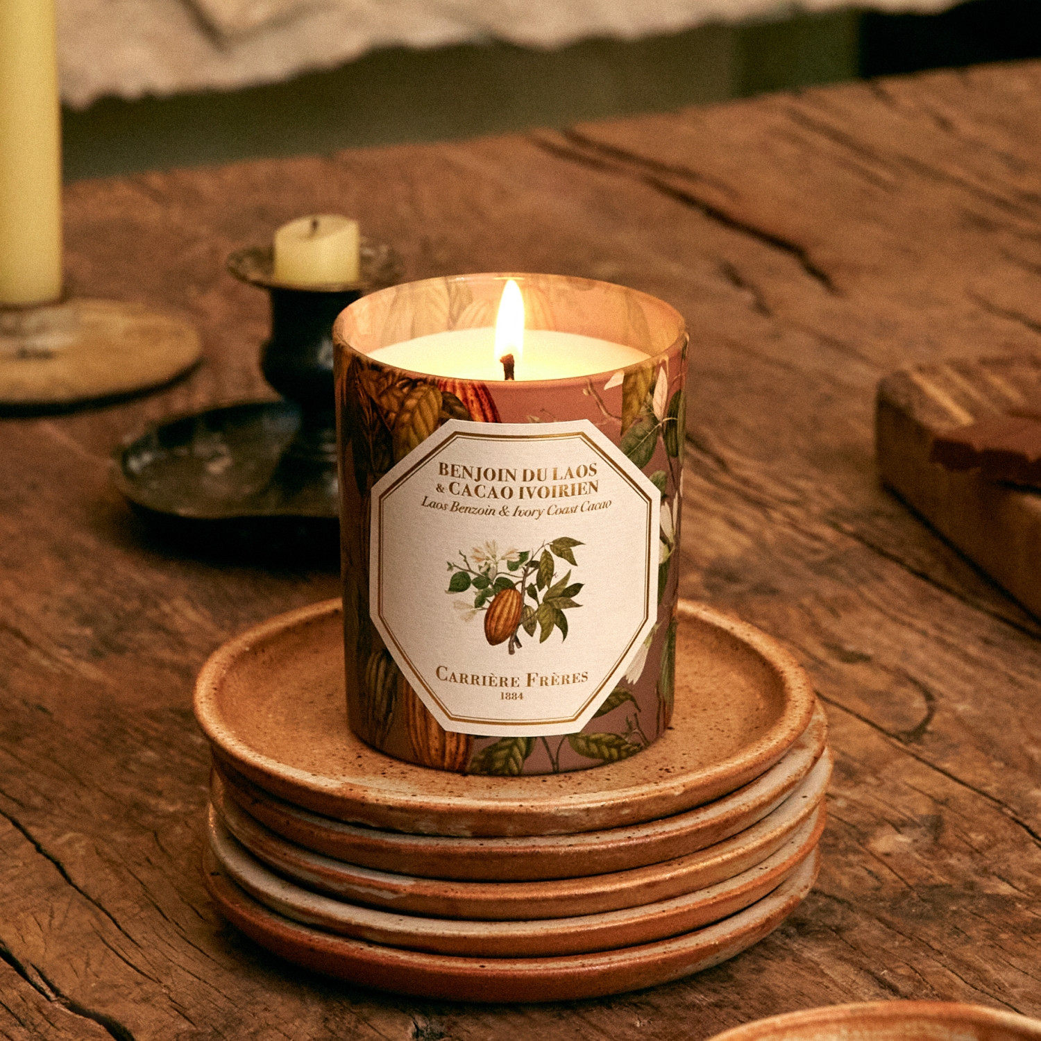 Carriere Fréres French botanist Christmas Scented Candle Rose Cedar Cedar CF Gift Suit