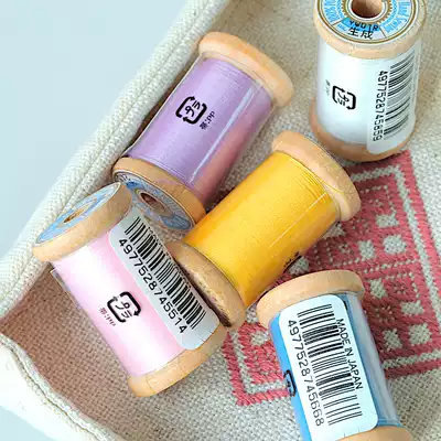 Japan Fuji gram line FUJIX line hand-stitched cloth paste line 200m wooden shaft full set of 35 colors