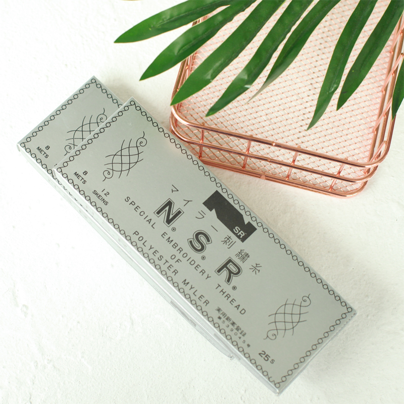 Japan cosmo 7512 metal embroidery thread gold and silver soft with silk ingredients suitable for embroidery