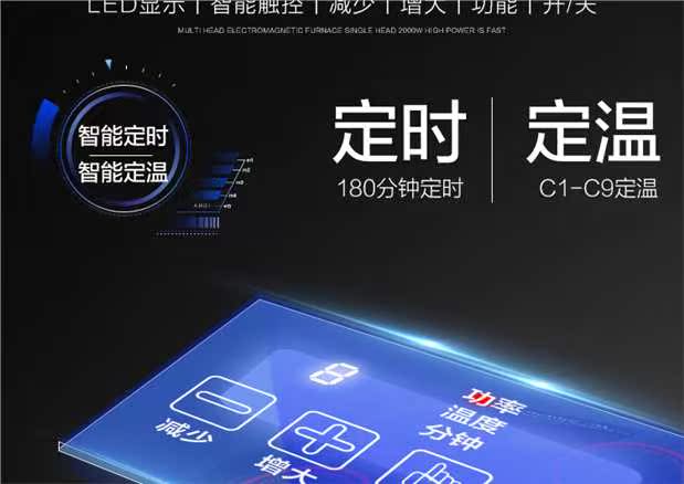 Bếp điện từ thương mại Yichen nhiều đầu bốn hoặc sáu bếp điện gốm đa mắt cao cấp lá thiếc hoa nóng hổi cay đất sét bếp từ hitachi