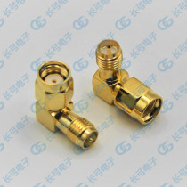 SMA-JKW elbow reverse connection male reverse connection female adapter SMA-J male head inner hole rotation SMA-K female internal needle