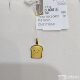 1 Yuan Labor Fee Hong Kong Chow Tai Fook Counter 999 Pure Gold Small Bread Toast Chestnut Ice Cream Ingot Gold Pendant