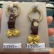 Hong Kong Chow Tai Fook Pet Pet Dog Pure Gold Pendant Corgi French Bulldog Poodle Bone Paw Keychain Clasp