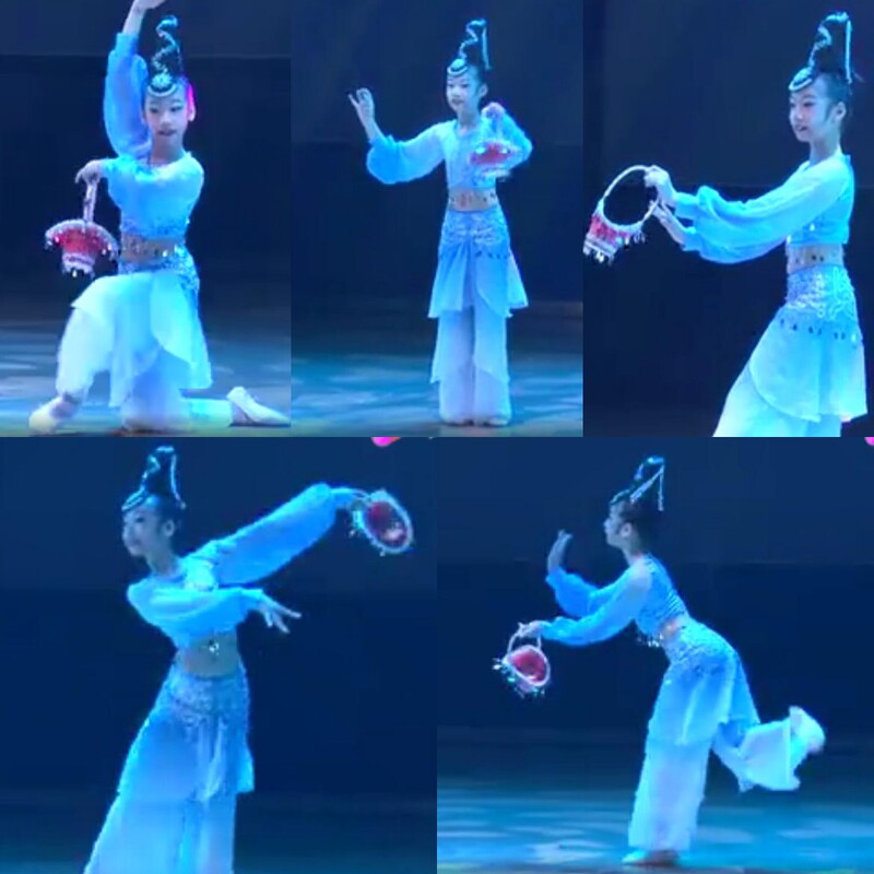 Peach and Plum Cup Girls' Solo Dance Children's Dance Performance Costume Art Exam Competition Costume Classical Dance Costume Peach and Plum Cup Girls' Solo Dance Children's Dance Performance Costume Art Exam Competition Costume Classical Dance Costume