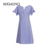 MJ24DA642 Váy Manyanu Pháp phổ biến Váy Bellflower chiết eo váy mùa hè 2019 váy a-line - A-Line Váy A-Line Váy