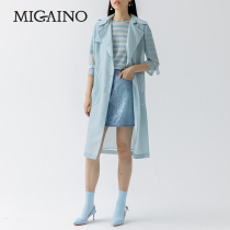 MJ12HC010 Manyanu shopping mall with 2019 spring new lady style coat two-piece fashion coat women