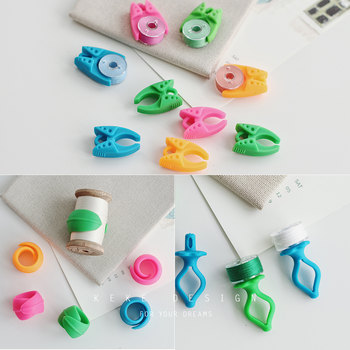 Winding Bobbin Clip to Prevent Thread Breakage, Spool Fixing Clip, Spool Fixing Coil, Silicone Bobbin Ring to Prevent Tangling