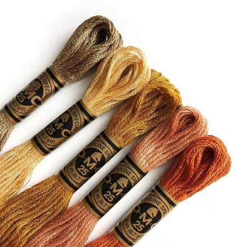 Французская линия DMC Pure Cotton Emelcodery French R Line Cross -Crossing Line European -Style Line 447 Выбор цвета Art117