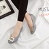 Mùa hè 2018 mới nêm với giày thạch nữ không thấm nước bằng nhựa pha lê cao gót nữ sandal đi biển xăng đan đế xuồng Sandal