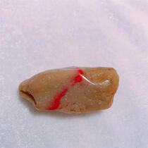 Natural Laokeng Changhua chicken blood stone field yellow frozen seed material raw stone digging chicken blood stone raw stone 31g