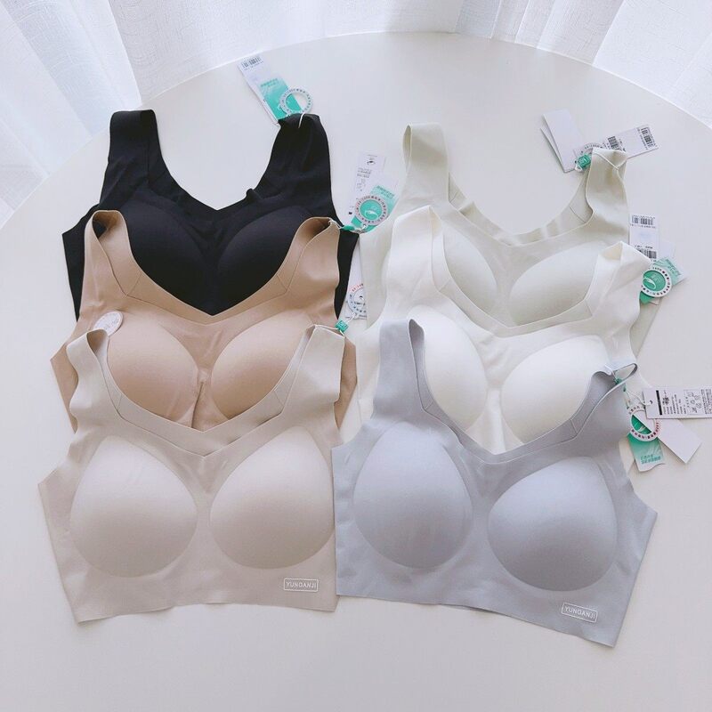 Girls, Ladies, Adults, Cloud-Like Skin, O-Ring, Seamless, High-Elastic Bra, Underwear Bra
