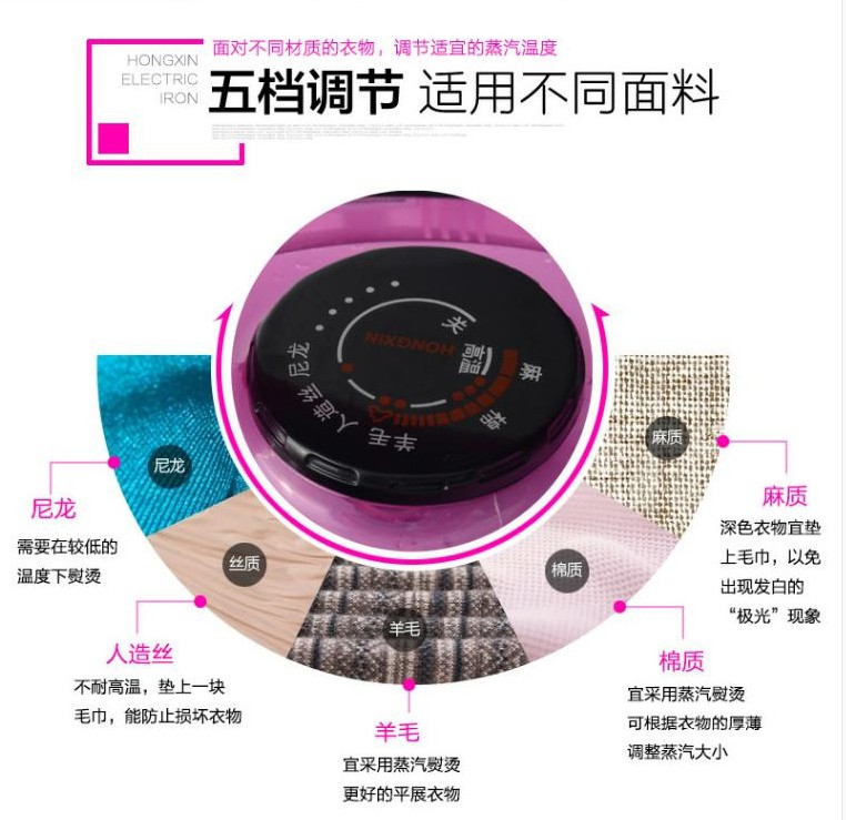 Sắt đỏ trái tim Thượng Hải RH167 sắt hơi nước nóng và ướt chính hãng - Điện sắt bàn ủi laurastar