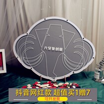 Enterprise team logo logo logo shape custom creative sign-in board Wood signature activity warm-up net red