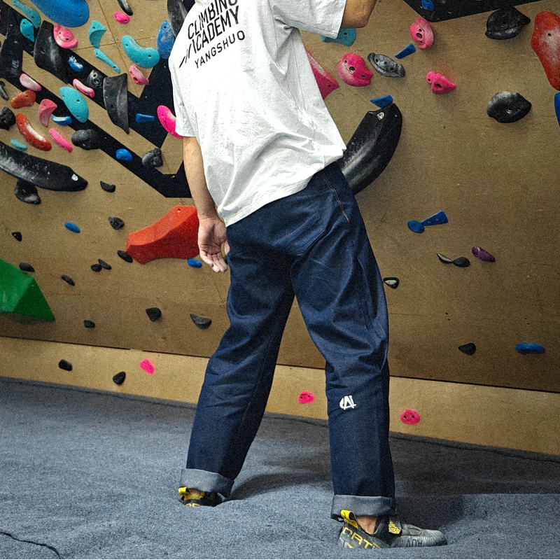 Caiholds Rock Climbing Denim Pants 2.0 Elastic Skin-Friendly Sports Pants